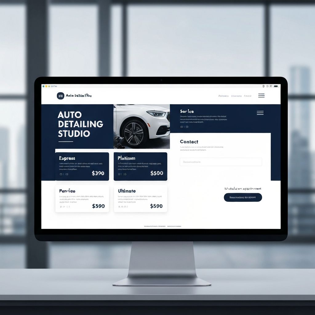 Auto Detailing Studio - profesionalna web stranica za auto detailing usluge